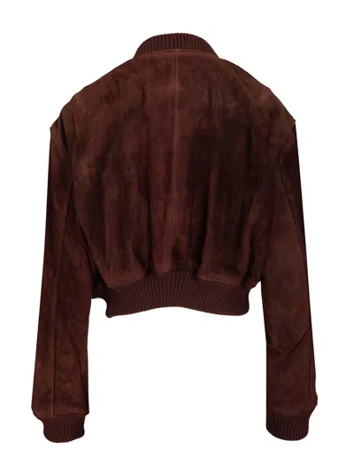 Arma Elettra Gritty Suede Jackets Brown In Brown