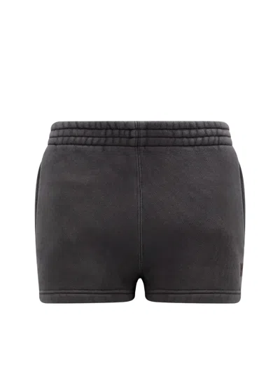 Alexander Wang Essential Terry Shorts With Logo In Black