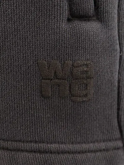 Alexander Wang Essential Terry Shorts With Logo In Black