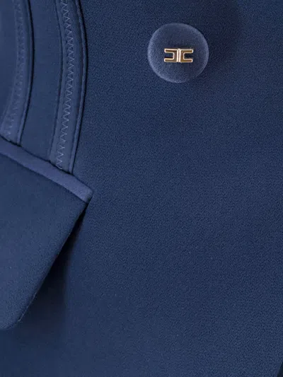 Elisabetta Franchi Double-breasted Blazer In Blue
