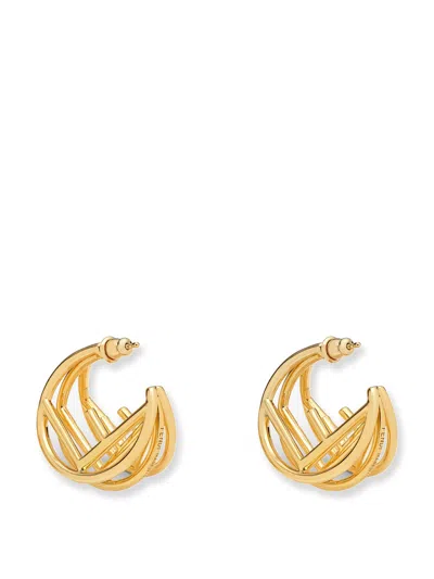 Fendi F Is  Earrings In Gold