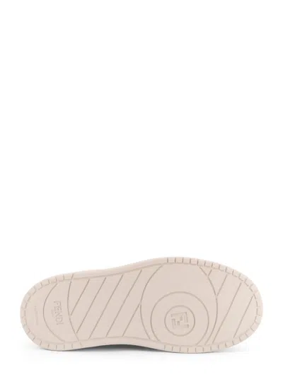 Fendi Match Canvas And Suede Platform Sneakers