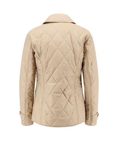 Burberry Fernleigh Quilted Jacket With Check Lining In Neutral