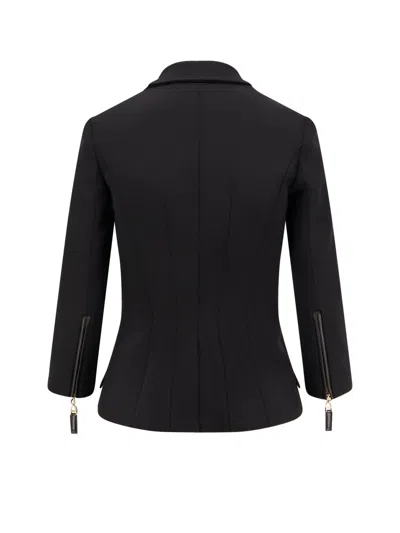 Elisabetta Franchi Fitted Blazer With Logoed Buttons