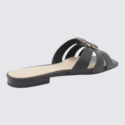 Pinko Flat Shoes Blacks And Greys In Black