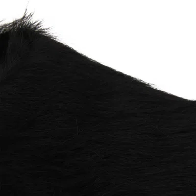 Marni Fussbett Calf-hair Leather Slippers In Black