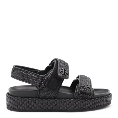 Tory Burch Flat Shoes Blacks And Greys In Black