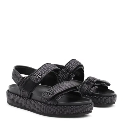 Tory Burch Flat Shoes Blacks And Greys In Black