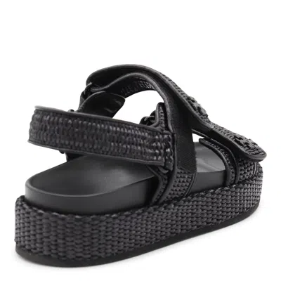 Tory Burch Flat Shoes Blacks And Greys In Black