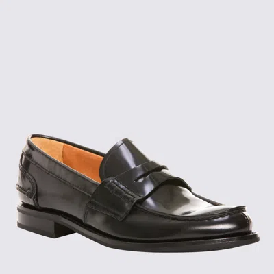 Church's Leather Pembrey Penny Loafers In Black