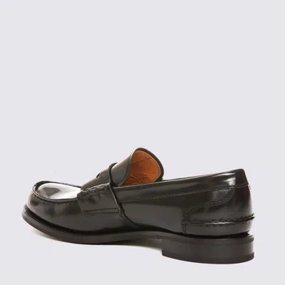 Church's Leather Pembrey Penny Loafers In Black