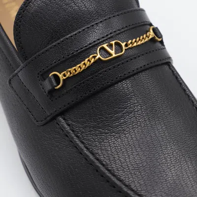 Valentino Flat Shoes Blacks And Greys In Black