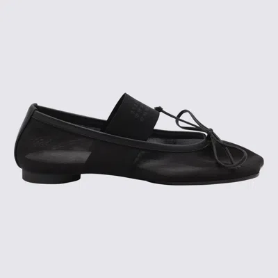 Mm6 Maison Margiela Mm6 By Maison Margiela Anatomic Numeric Ballerinas In Black