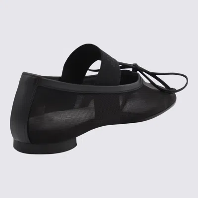 Mm6 Maison Margiela Mm6 By Maison Margiela Anatomic Numeric Ballerinas In Black