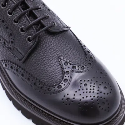 Ferragamo Lace-up Brogues Chunky Sole In Black