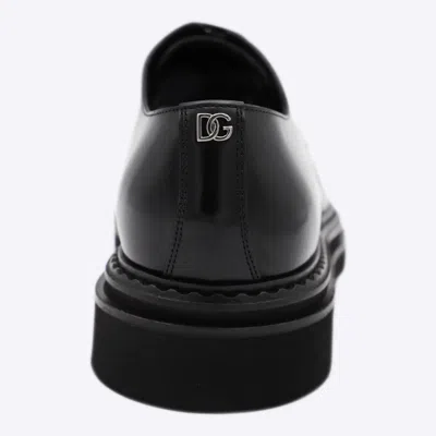 Dolce & Gabbana Calf Leather Polished Derby Shoes