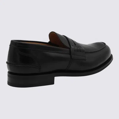 Church's Penny Strap Loafers With Round Toe Stitching In Purple