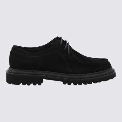 Dolce & Gabbana Polished Derby Shoes In Calf Leather In Black