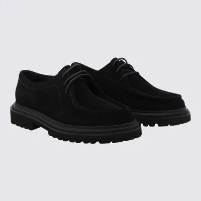 Dolce & Gabbana Polished Derby Shoes In Calf Leather In Black