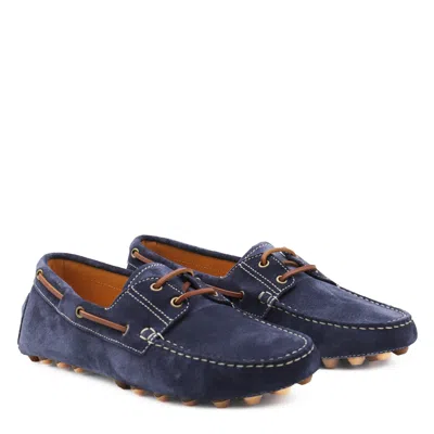 Tod's Flat Shoes Blue And Green In Black