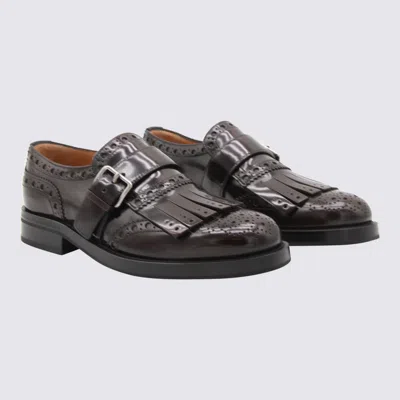 Church's Burgundy Leather Monk Phillis Formal Shoes In Burgundy