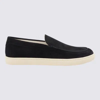 Brunello Cucinelli Navy Leather Sneakers