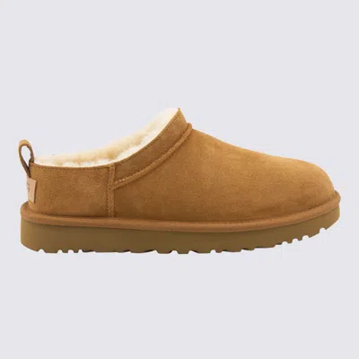 Ugg Ankle Boots Micro Color Chestnut In Brown