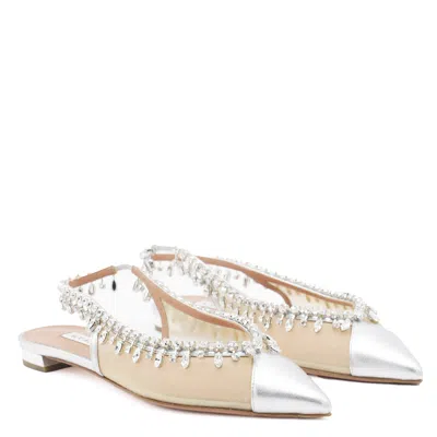 Aquazzura Flat Shoes Light And Natural