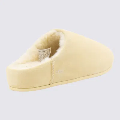 Ugg Elea Slip-on Cream Leather Slippers