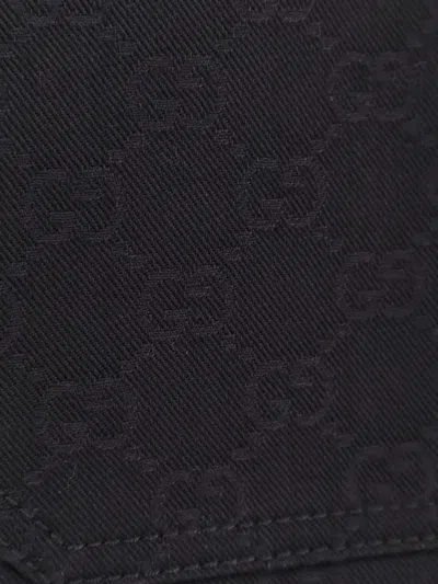 Gucci Classic Short-sleeve Cotton Shirt In Black