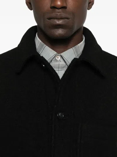 Apc Patch-pocket Button-front Shirt In Black