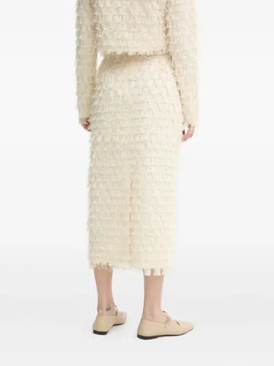 Day Birger Et Mikkelsen Slit Midi Skirt In Neutral