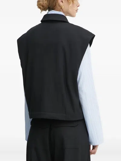 Won Hundred Button-up Vest In Black