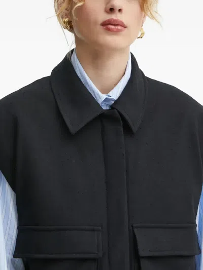 Won Hundred Button-up Vest In Black
