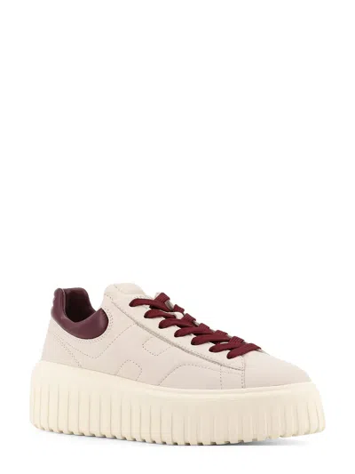 Hogan Low-top Sneakers With Rubber Sole And Platform