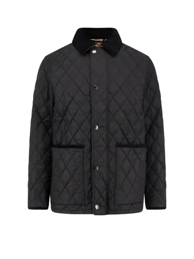 Burberry Haddington Quilted And Padded Jacket In Black