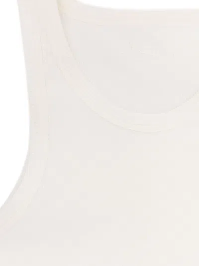 Alaïa Halter Cotton And Viscose Bodysuit In White