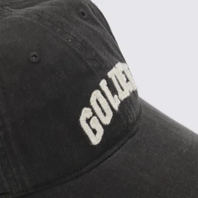 Golden Goose Cotton Baseball Cap In Black