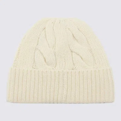 Polo Ralph Lauren Cream Polo Bear Wool Blend Beanie