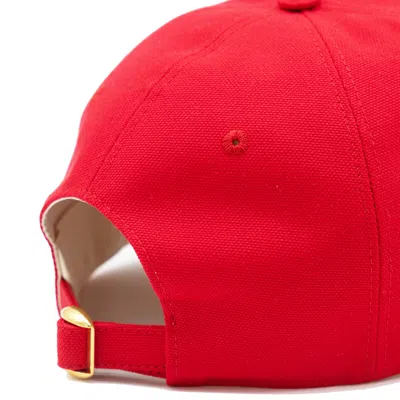 Valentino Garavani Red Cotton Hat