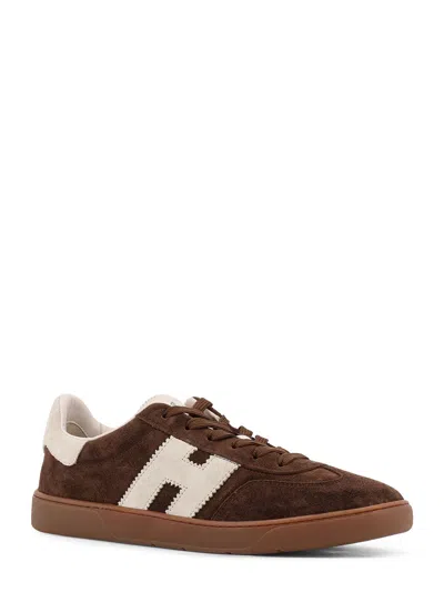 Hogan Rubber Sole Suede Finish Sneakers