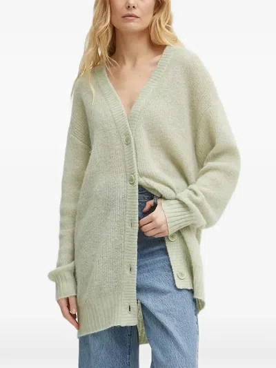 Patrizia Pepe Button-up Cardigan In Green