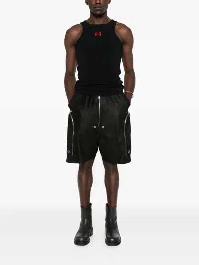 44 Label Group Embroidered-logo Vest In Black