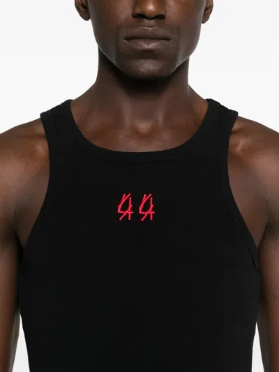 44 Label Group Embroidered-logo Vest In Black