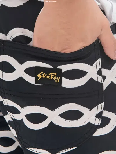 Stan Ray Chain-link Print Shorts In Black