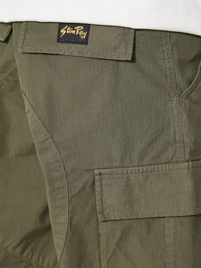 Stan Ray Multi-pocket Ripstop Cargo Trousers In Green