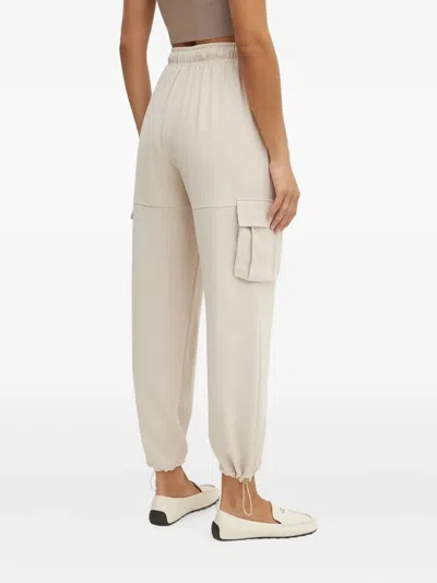 Liu •jo Cargo Track Pants In Neutral