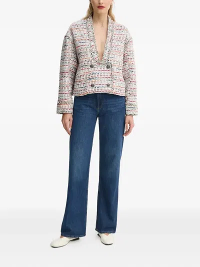 Munthe Tweed Double-breasted Top In Multi