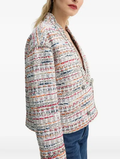 Munthe Tweed Double-breasted Top In Multi