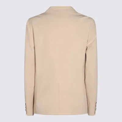 Montedoro Beige Cotton Casual Jacket